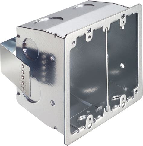 4x4 2 gang metal box with hangers|4x4 electrical box kit.